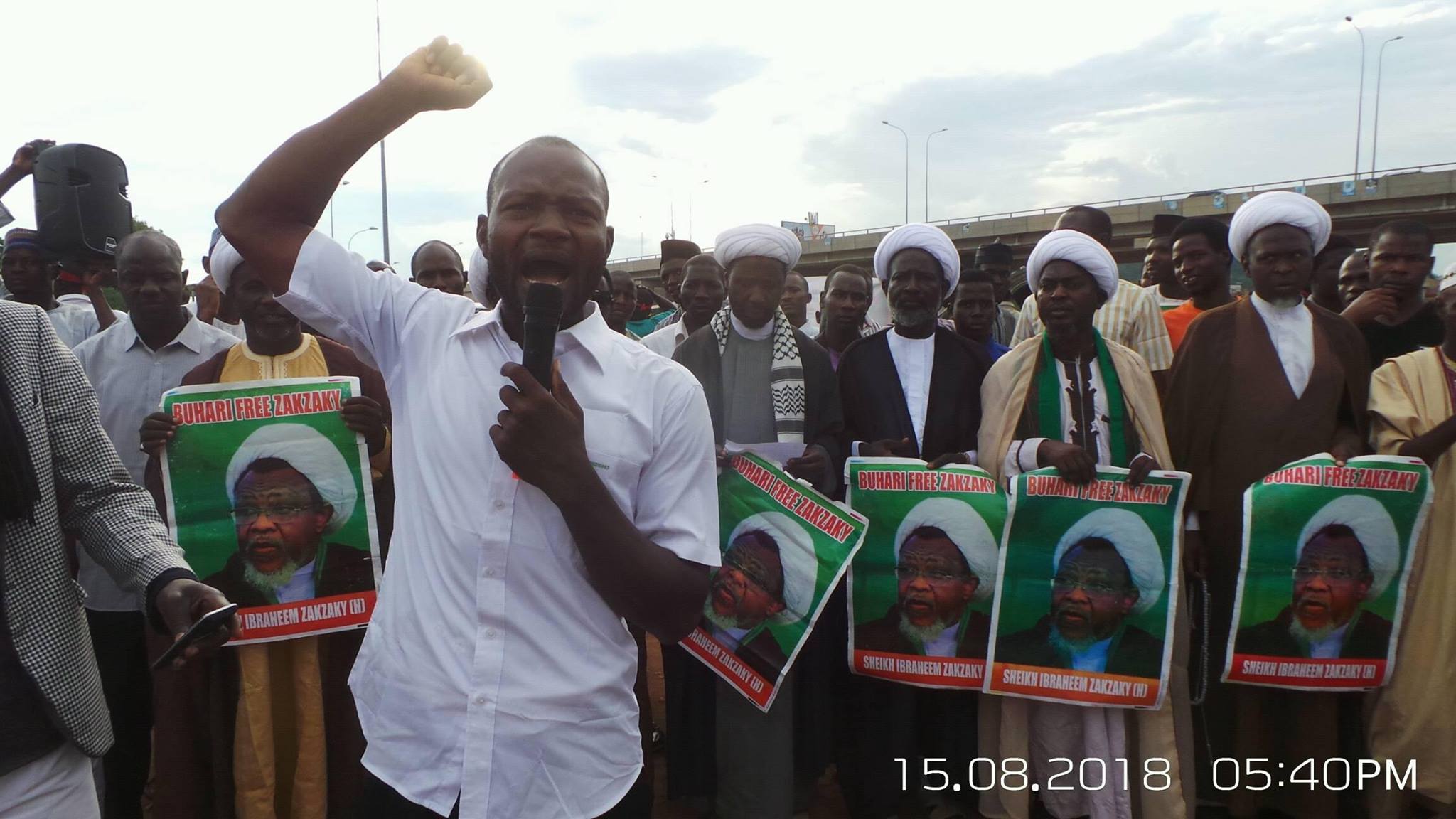 free zakzaky in abuja on wed 15th august 2018